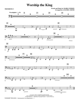 Worship the King (arr. J. Daniel Smith) - Trombone 3