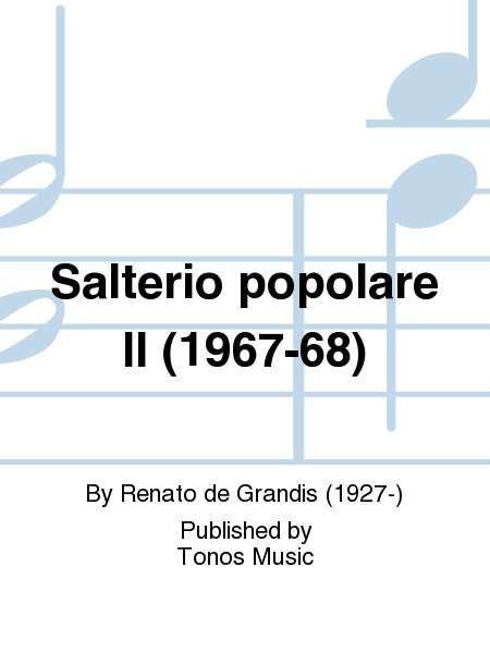 Salterio popolare II (1967-68)