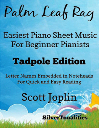 Book cover for Palm Leaf Rag Easiest Piano Sheet Music for Beginner Pianists 2nd Edition