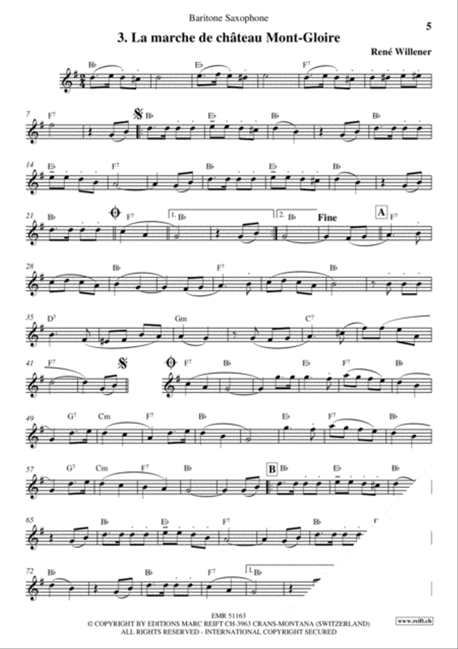 La Fete au Chalet Volume 4 Baritone Saxophone scores gallery preview page 5