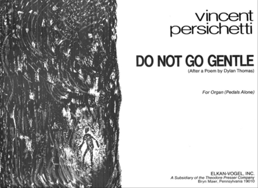 Do Not Go Gentle Chamber Music scores gallery preview page 1
