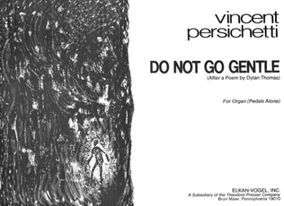 Book cover for Do Not Go Gentle