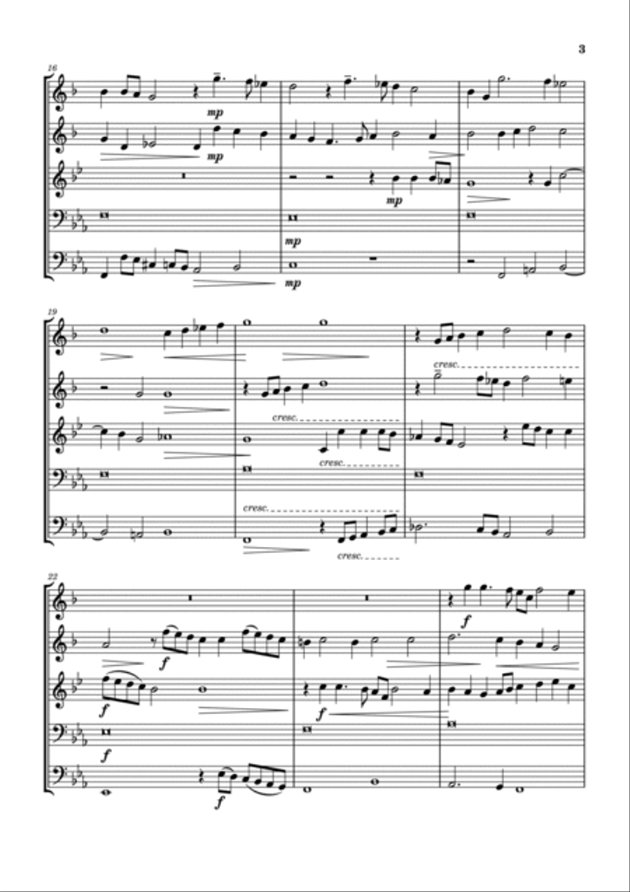 Sinfonia 4 a 5 Horn scores gallery preview page 3