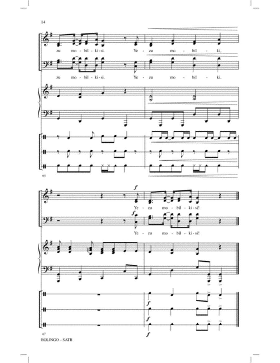 Bolingo 4-Part scores gallery preview page 12