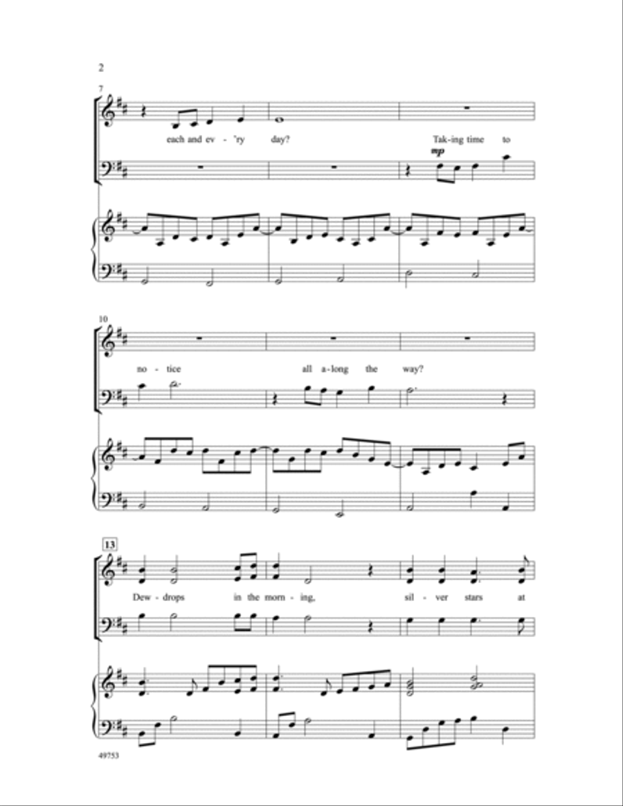 Count Your Blessings Count Your Blessings Choir scores gallery preview page 2