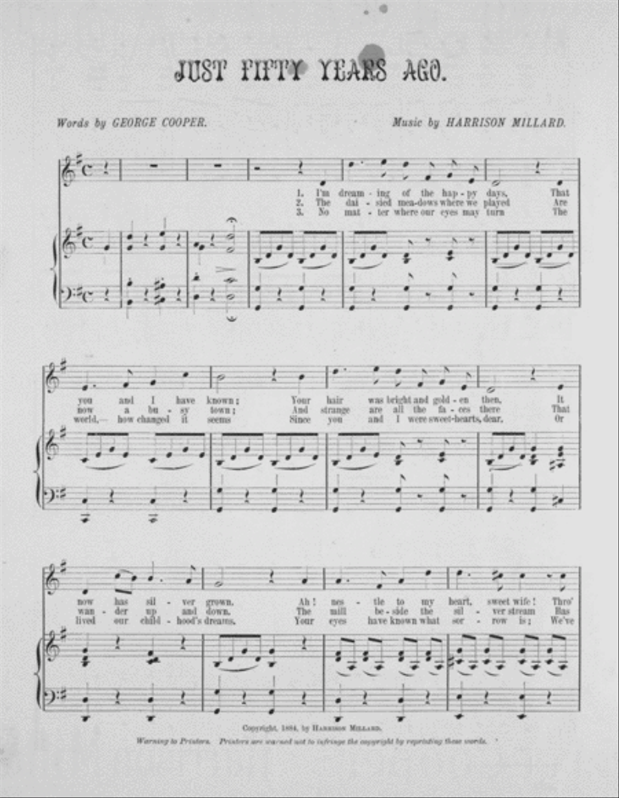 Just 50 Years Ago Voice scores gallery preview page 2
