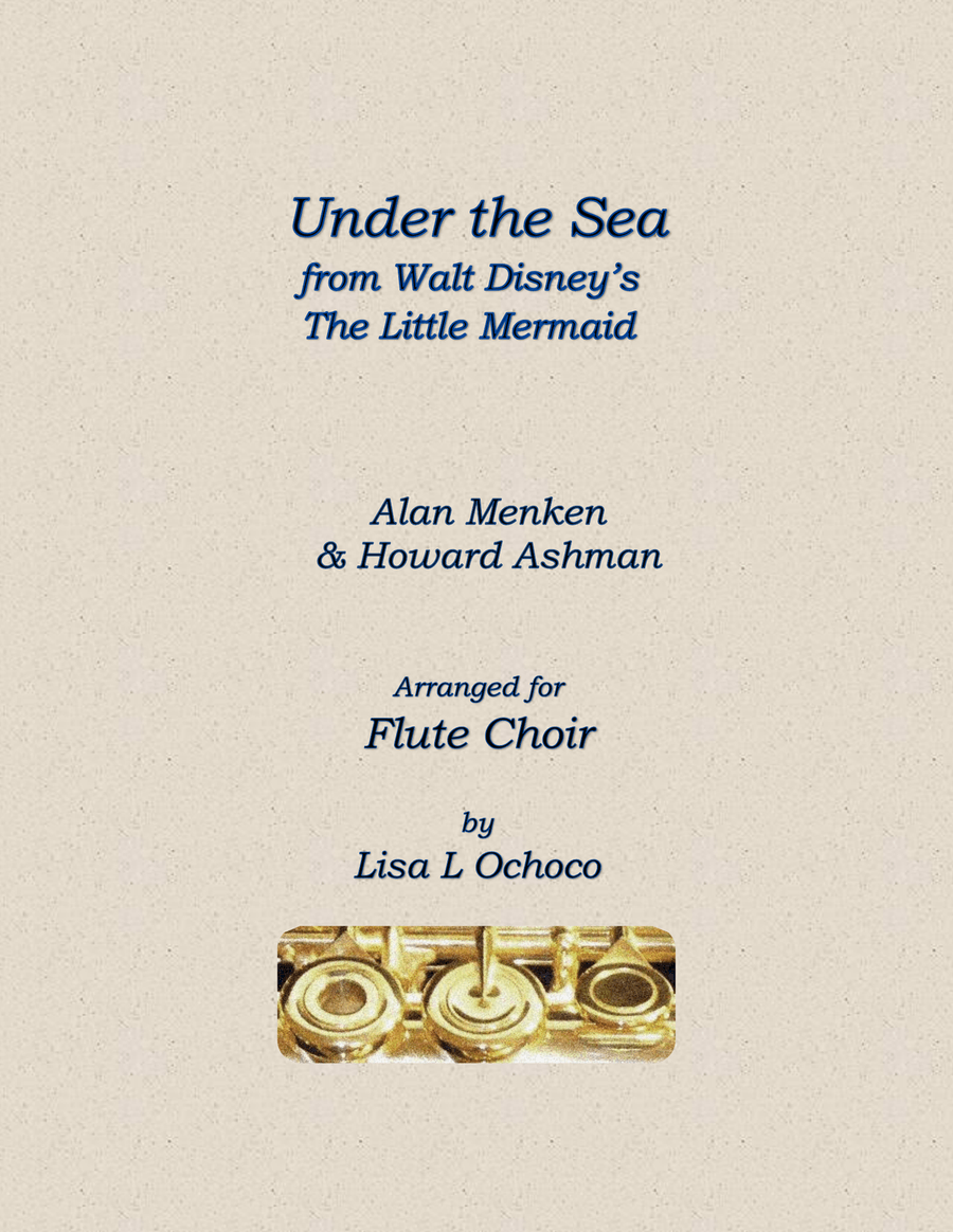 Under The Sea Flute Choir scores gallery preview page 1