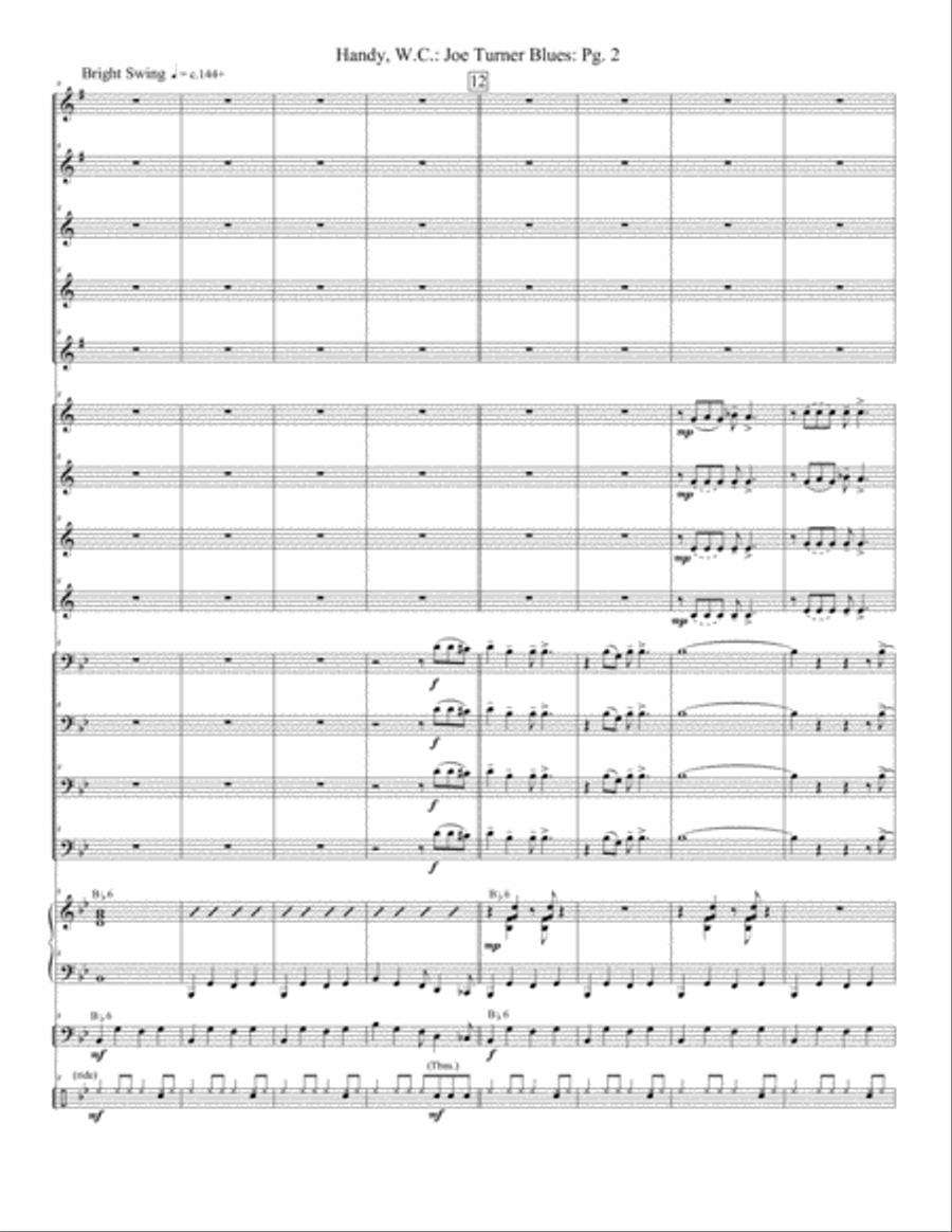 Joe Turner Blues Joe Turner Blues Jazz Ensemble scores gallery preview page 2