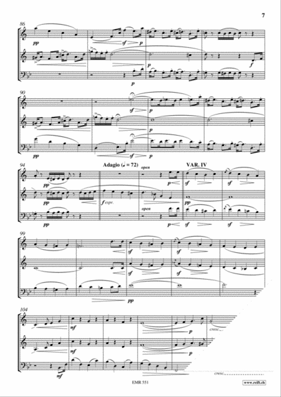Figaro-Metamorphosen Figaro-Metamorphosen Brass Trio scores gallery preview page 7