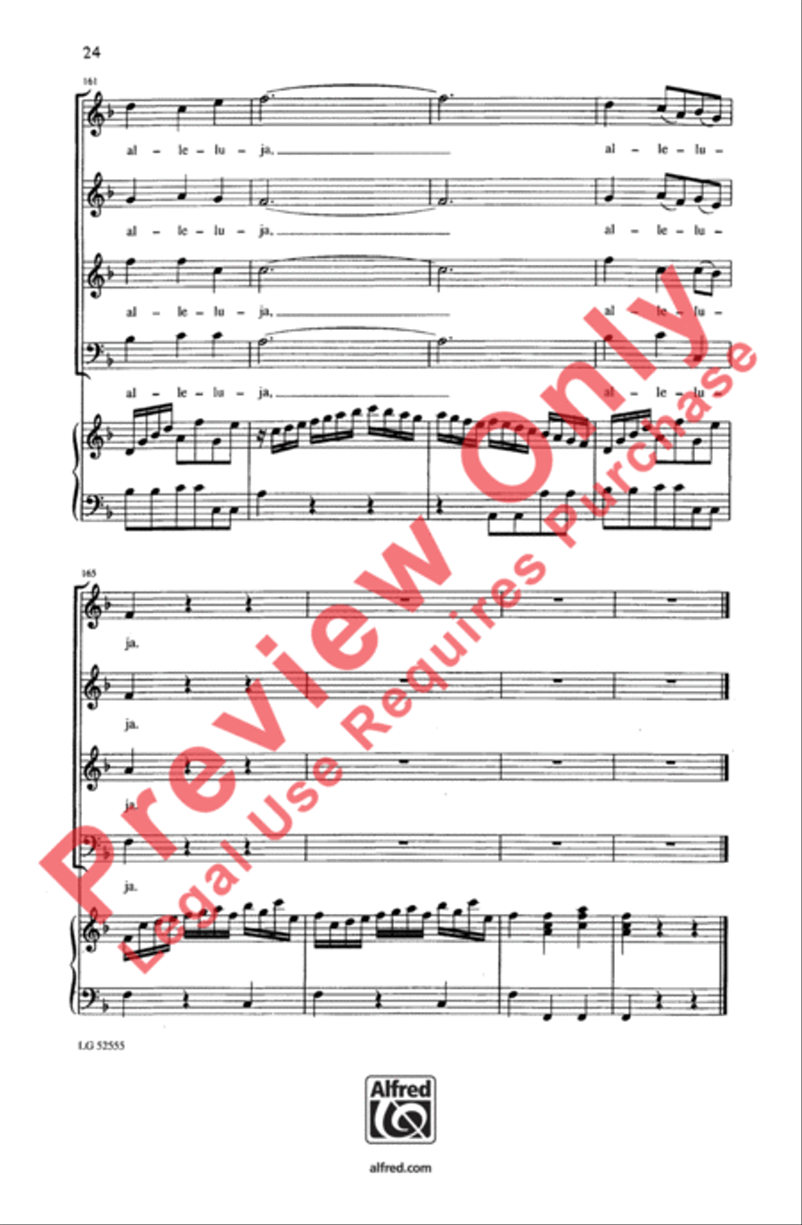 Laetatus Sum 4-Part scores gallery preview page 24
