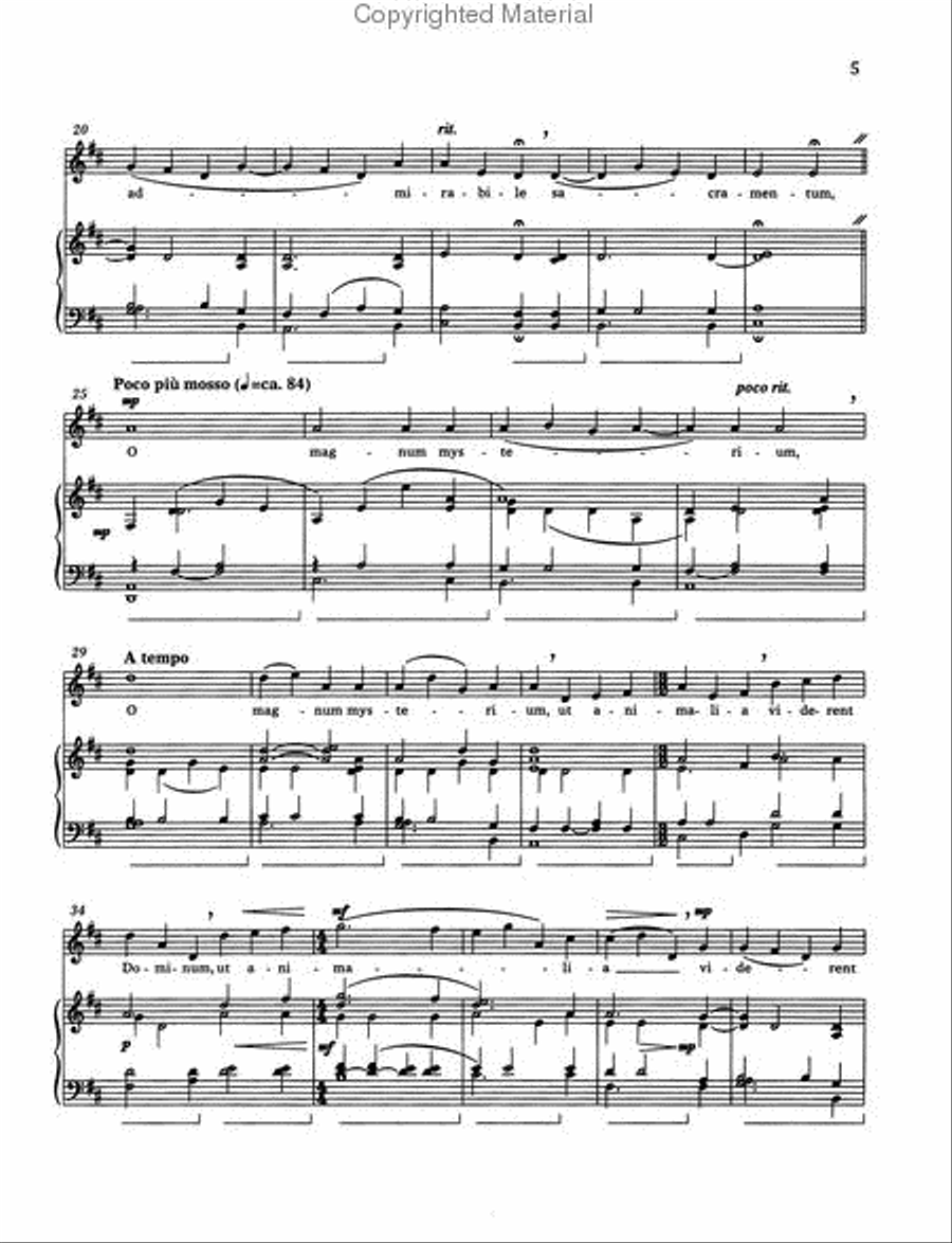 O Magnum Mysterium Chamber Music scores gallery preview page 3