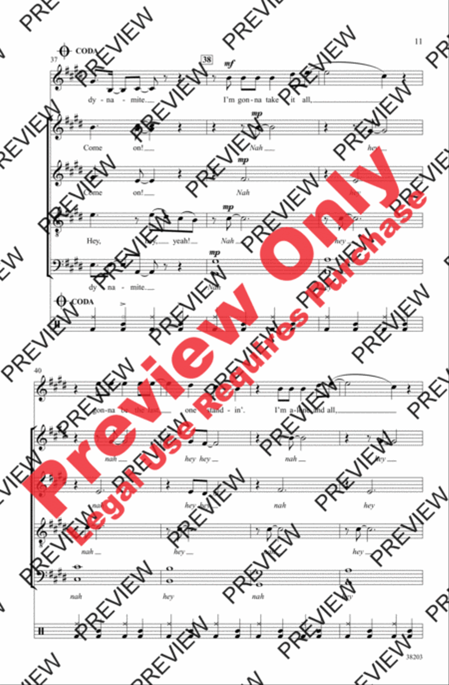 Dynamite 4-Part scores gallery preview page 11