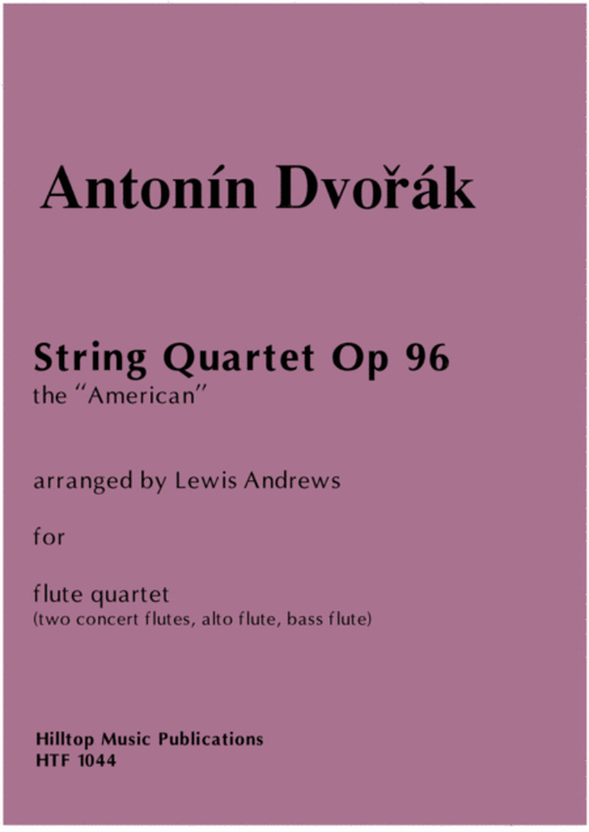 American Quartet arr. two concert flutes, alto flute and bass flute image number null