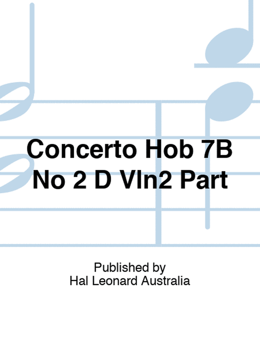 Concerto Hob 7B No 2 D Vln2 Part