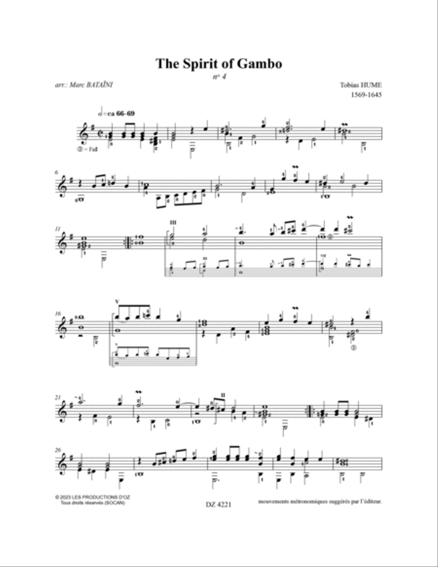 The First Part of Ayres, vol. 1 Classical Guitar scores gallery preview page 4