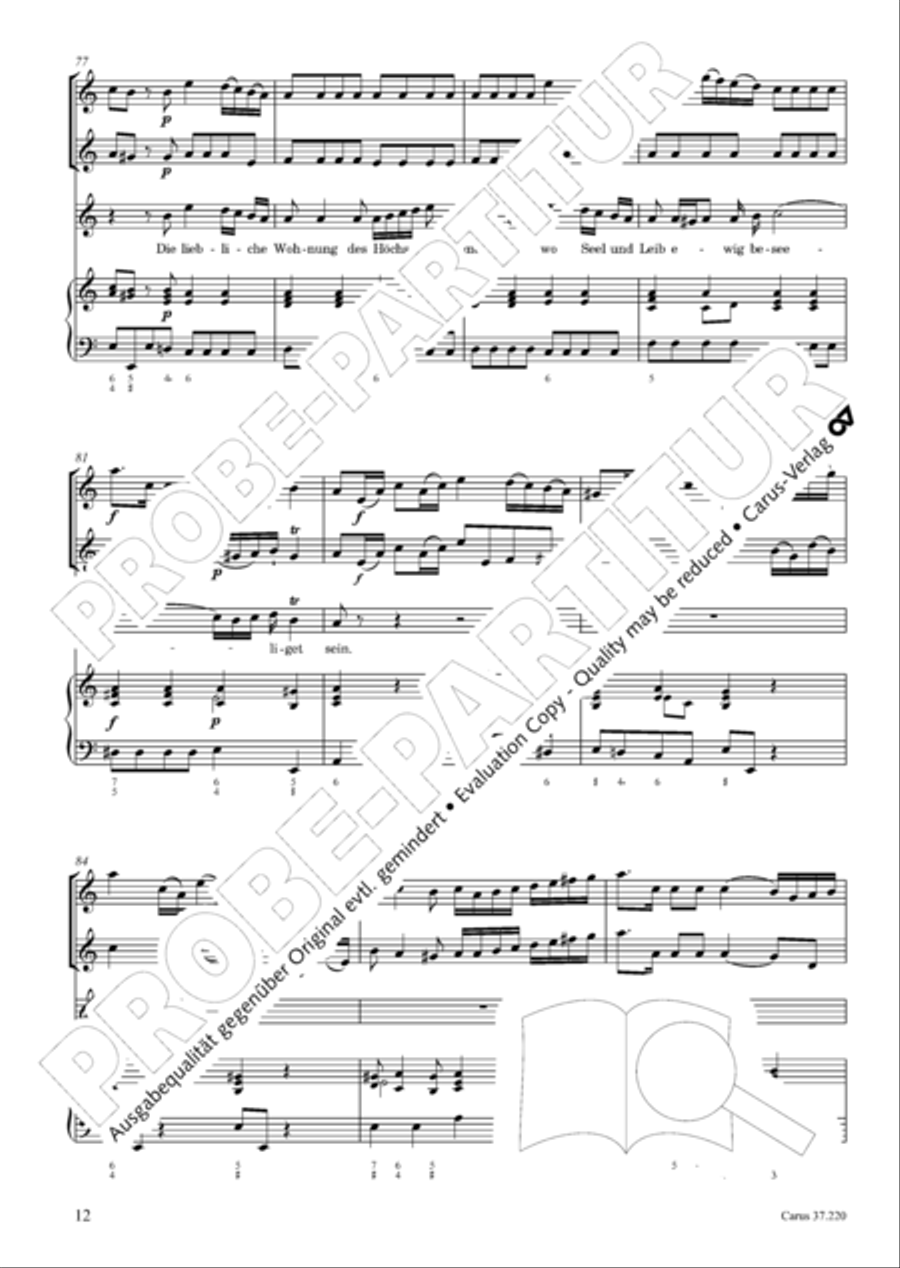 Fahre hin, du Lust der Welt Tenor Voice scores gallery preview page 14
