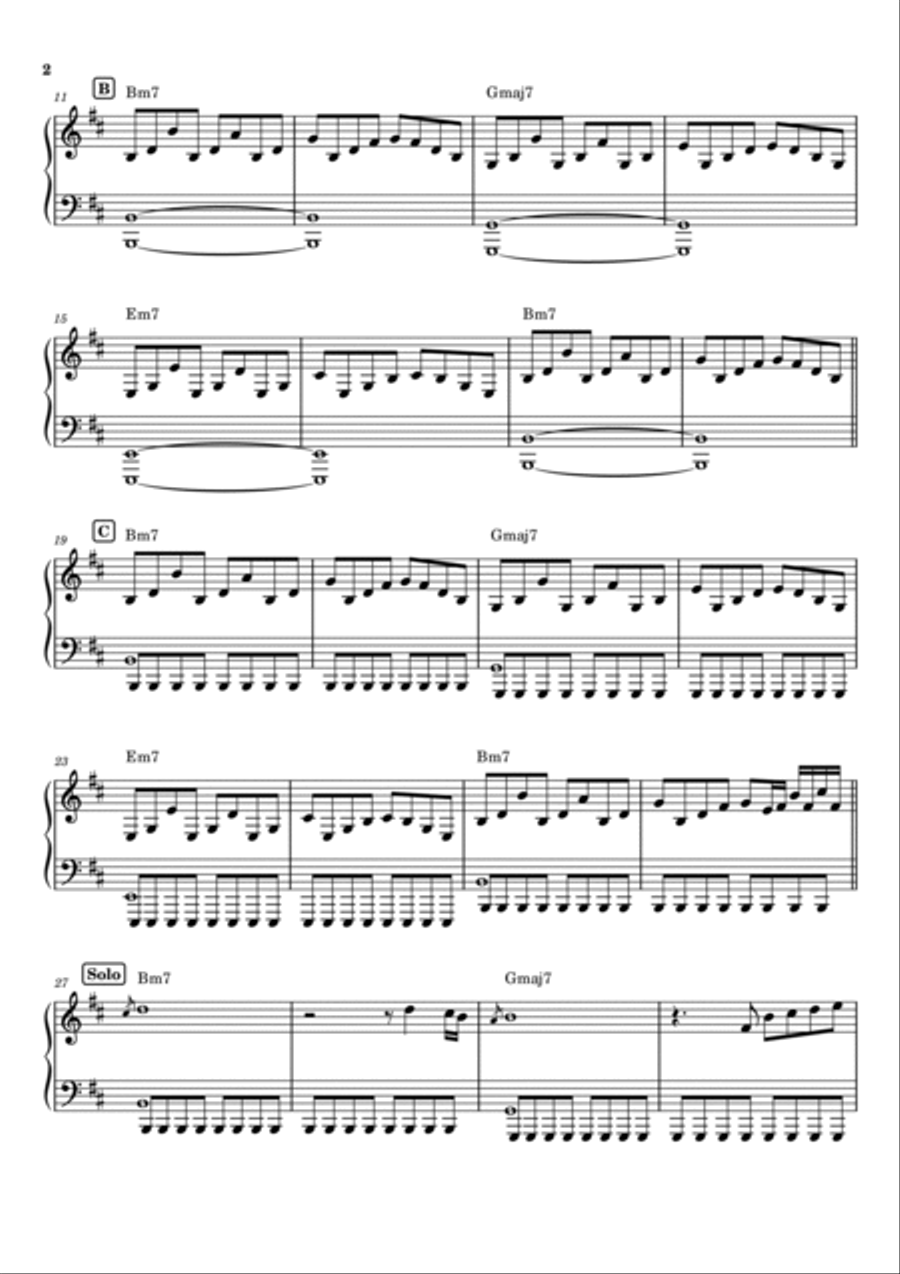 Sirius Easy Piano scores gallery preview page 2