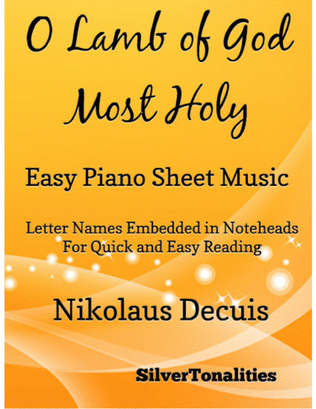 Book cover for O Lamb of God Most Holy Easy Piano Sheet Music