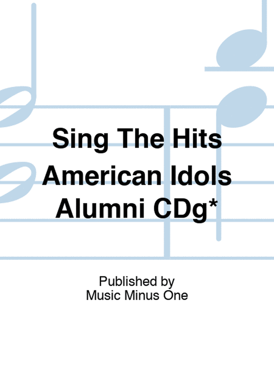 Sing The Hits American Idols Alumni CDg*