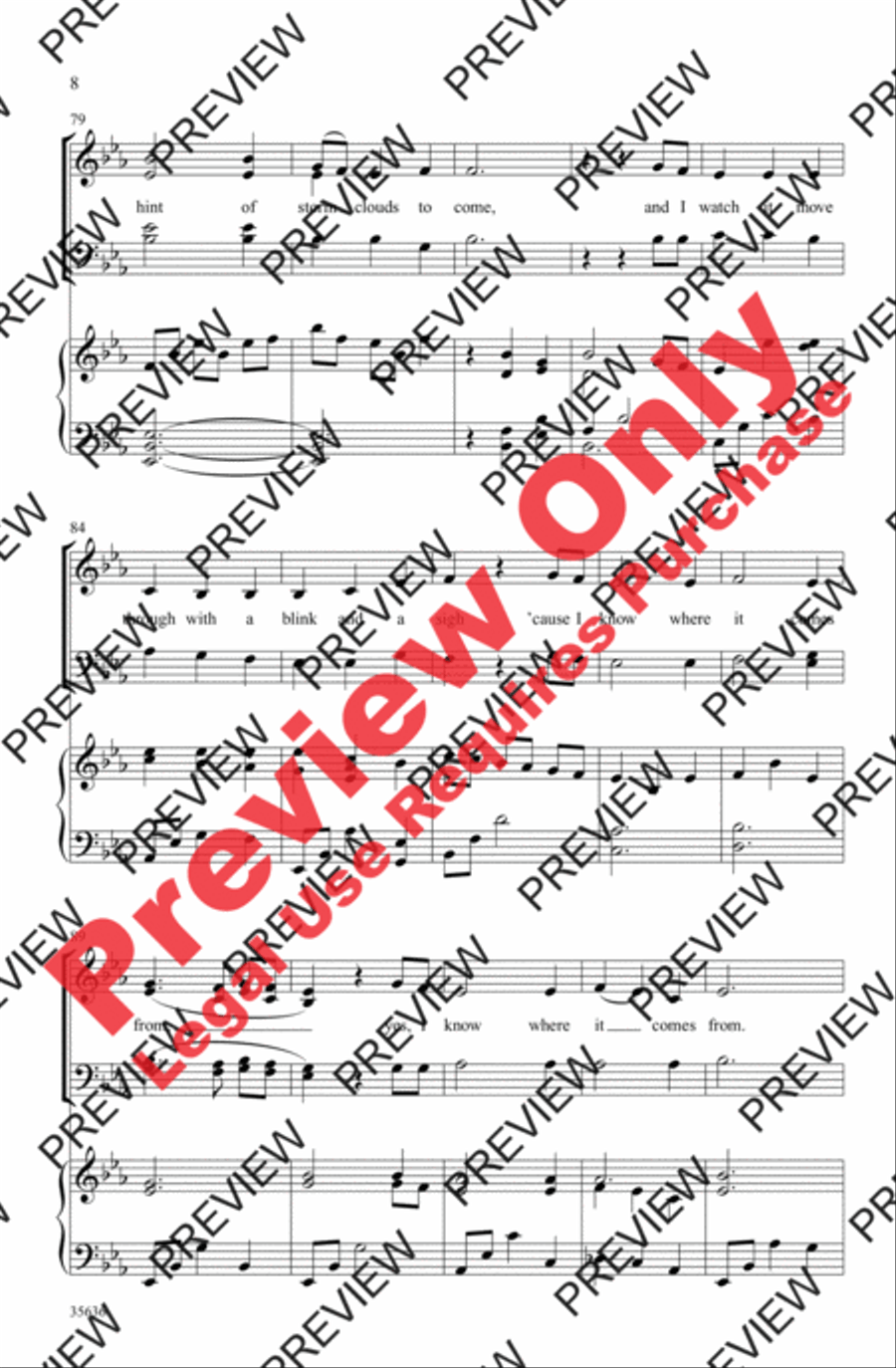 Your Love Was a River Your Love Was a River 4-Part scores gallery preview page 7