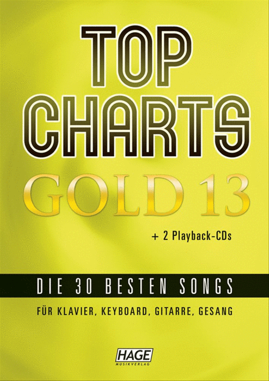 Top Charts Gold 13 Piano, Vocal, Guitar scores gallery preview page 1