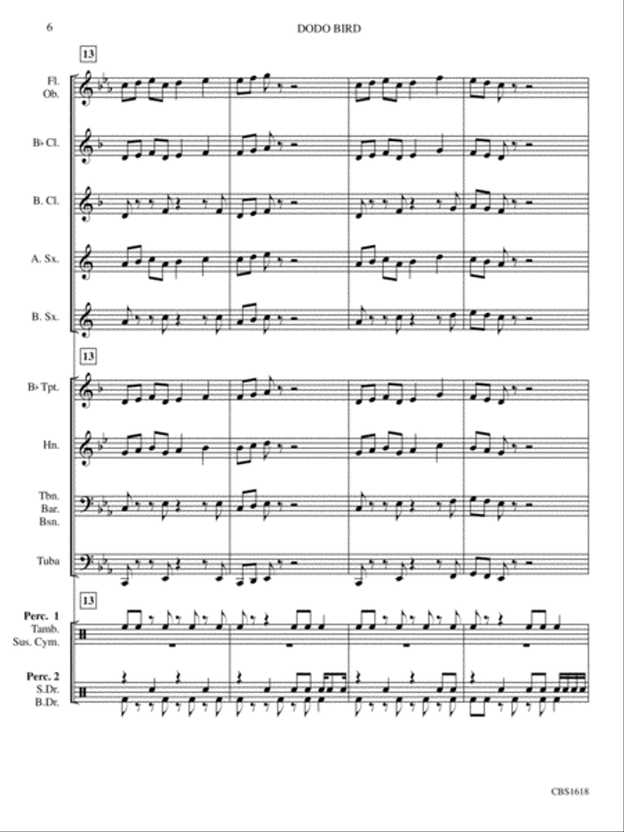 Dodo Bird Concert Band scores gallery preview page 7
