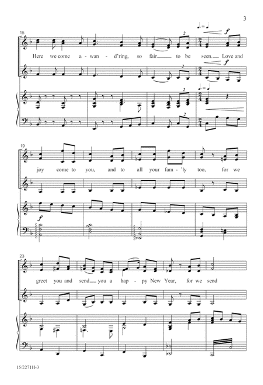 Here We Come A-Caroling! Here We Come A-Caroling! SSA scores gallery preview page 4