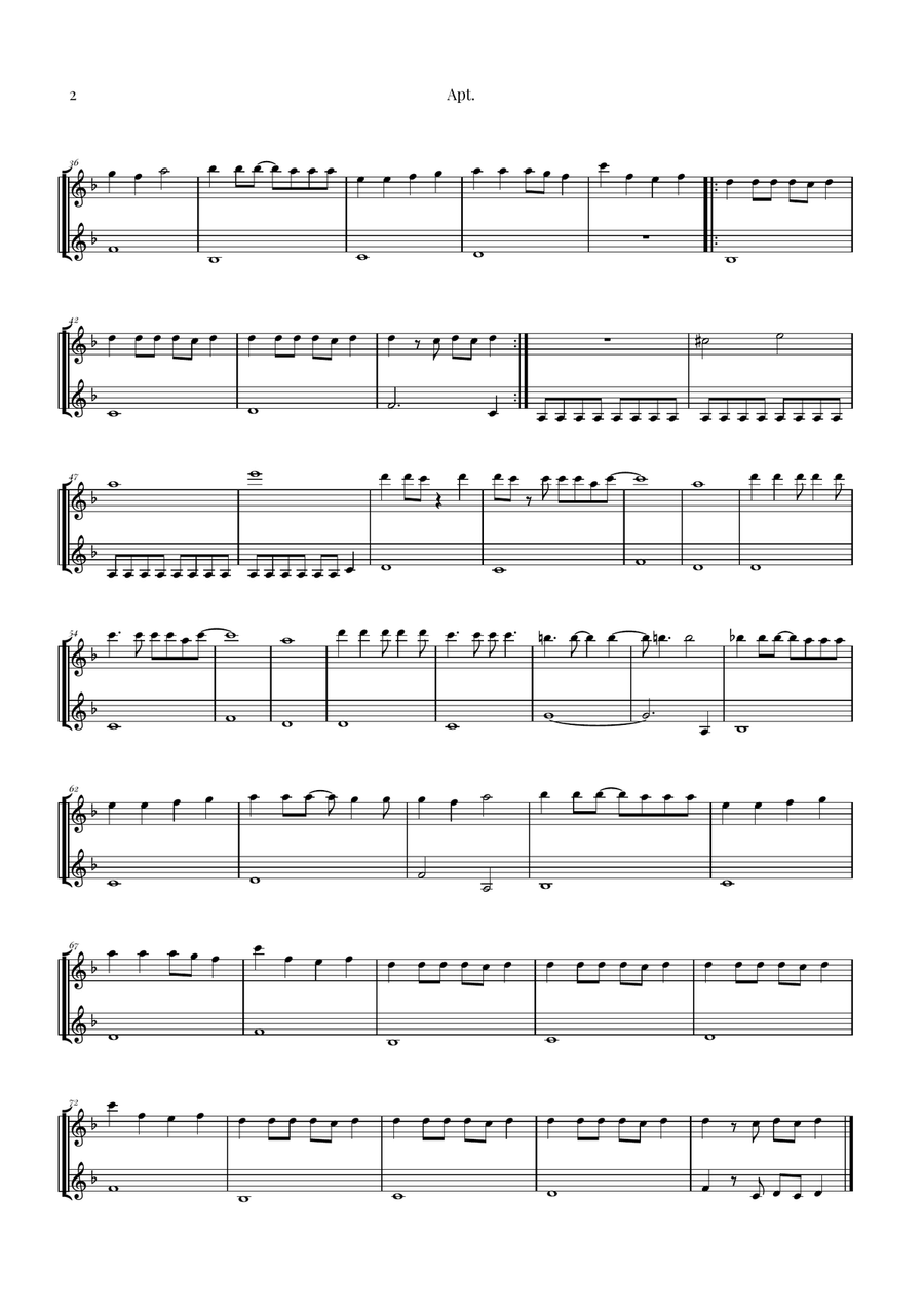 Apt. Clarinet Duet scores gallery preview page 2