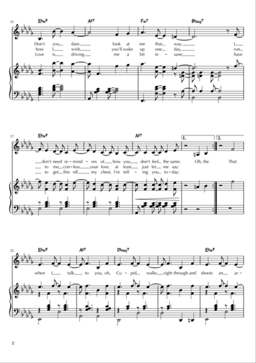 From The Start Piano, Vocal, Guitar scores gallery preview page 2