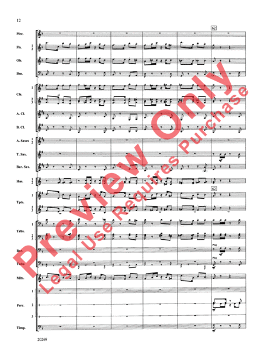 Night in the Tropics Night in the Tropics Concert Band scores gallery preview page 13