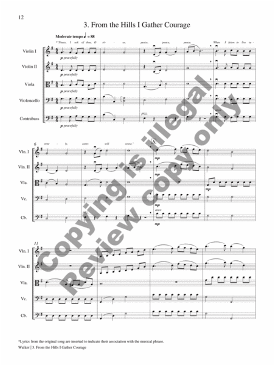 The Dove and Other Songs of Peace (Complete Set) String Orchestra scores gallery preview page 8