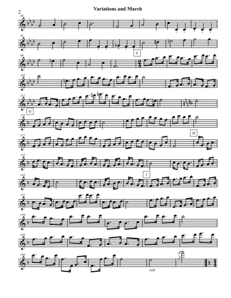 Variations & March for Solo Flute image number null