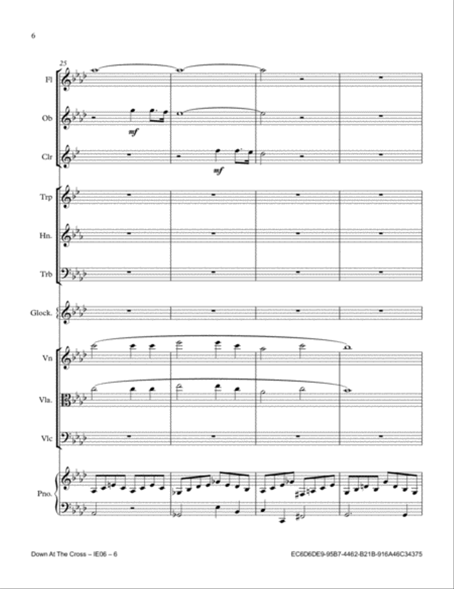 Down At The Cross Down At The Cross Full Orchestra scores gallery preview page 6