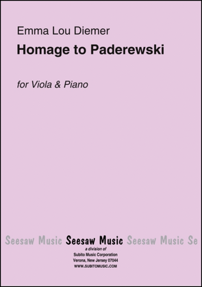 Book cover for Homage to Paderewski