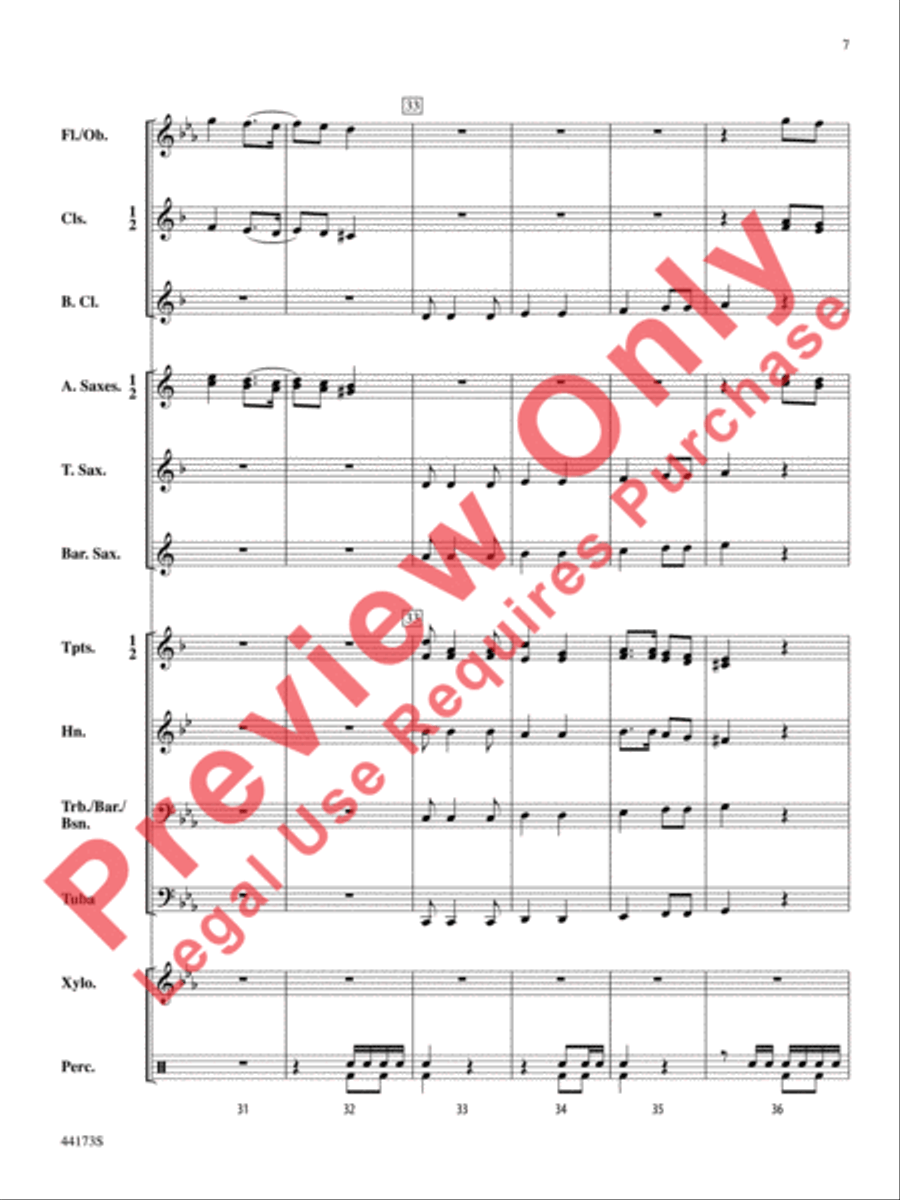 Cape Breton March Cape Breton March Concert Band scores gallery preview page 8
