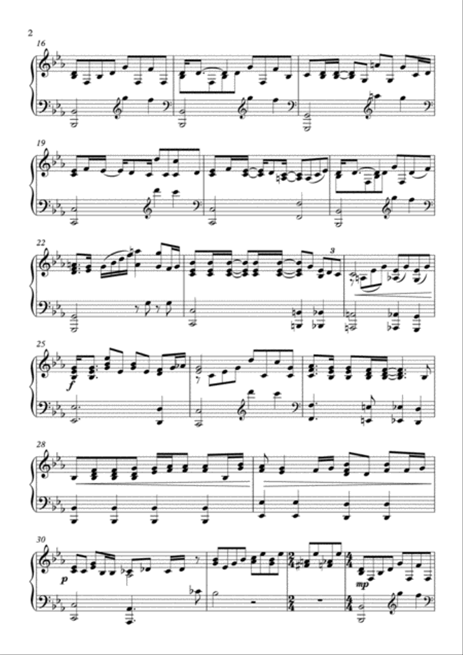 Bohemian Rhapsody Piano Solo scores gallery preview page 2