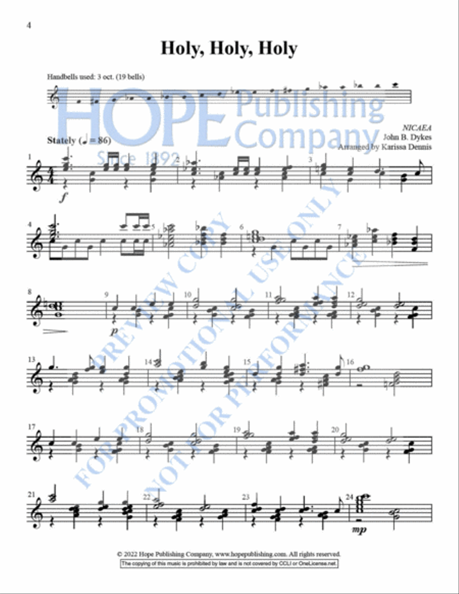 Ring With 6 Year-Round, Vol. 3 Handbell Choir scores gallery preview page 5