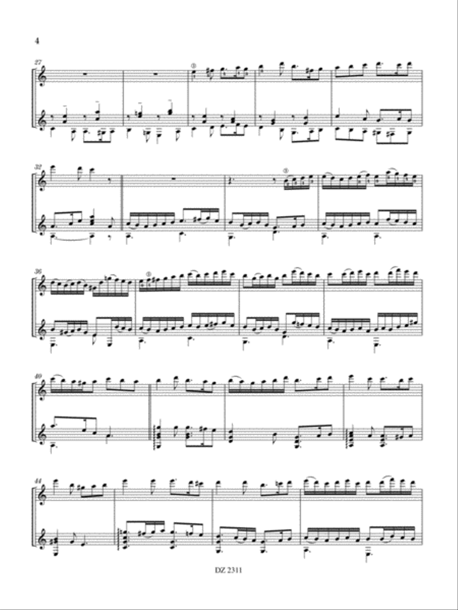 Greensleeves’changes Greensleeves’changes Classical Guitar scores gallery preview page 4