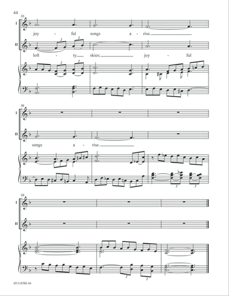 Bach for Young Voices 2-Part scores gallery preview page 44