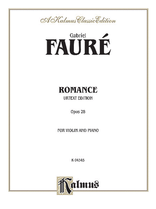 Book cover for Romance, Op. 28 (Urtext)