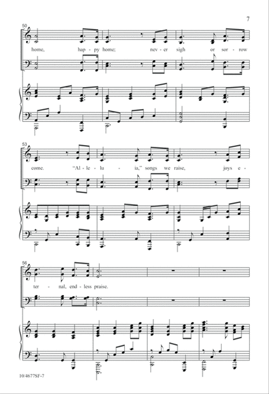 Heavenly Home 4-Part scores gallery preview page 7