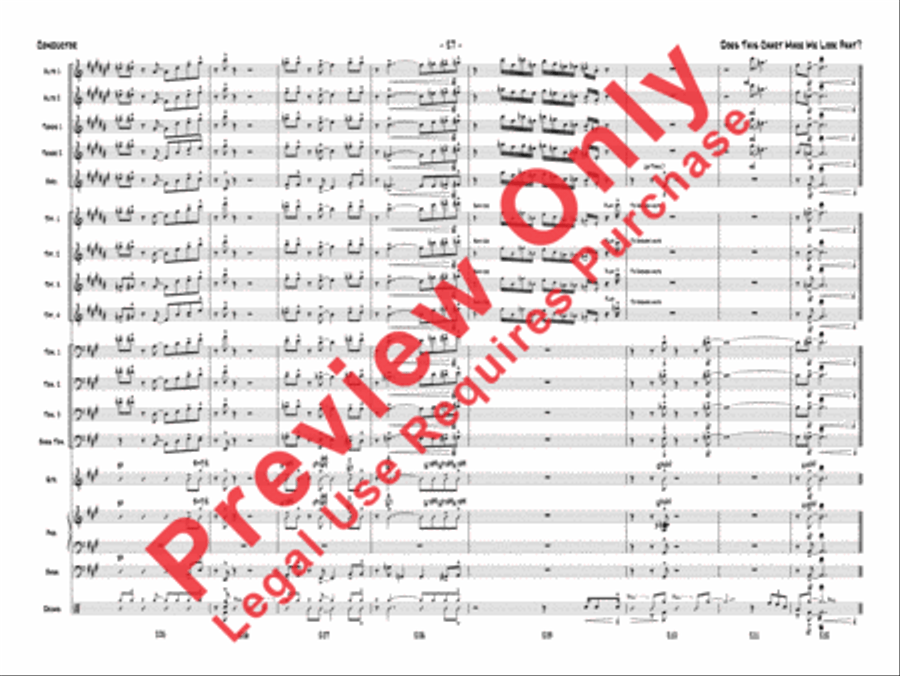 Does This Chart Make Me Look Phat? Jazz Ensemble scores gallery preview page 48