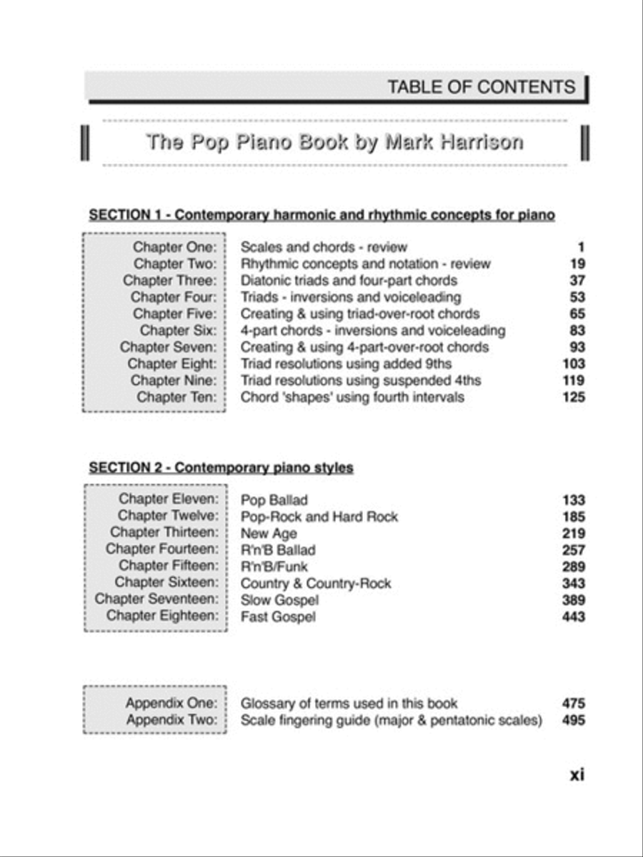 The Pop Piano Book The Pop Piano Book Piano Method scores gallery preview page 2