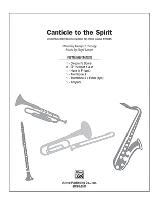 Book cover for Canticle to the Spirit