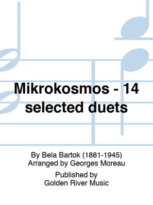 Book cover for Mikrokosmos - 14 selected duets