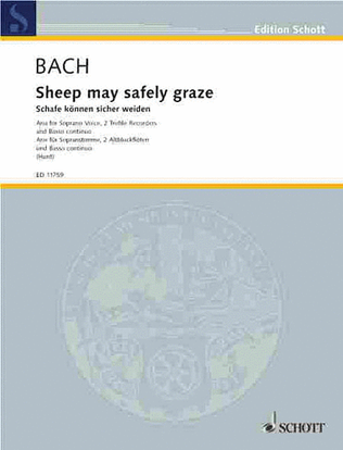 Book cover for Sheep May Safely Graze (BWV 208)