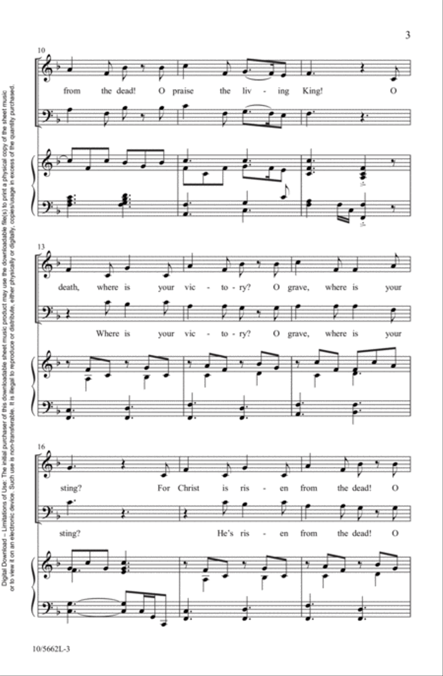 O Praise the Living King! 2-Part scores gallery preview page 3