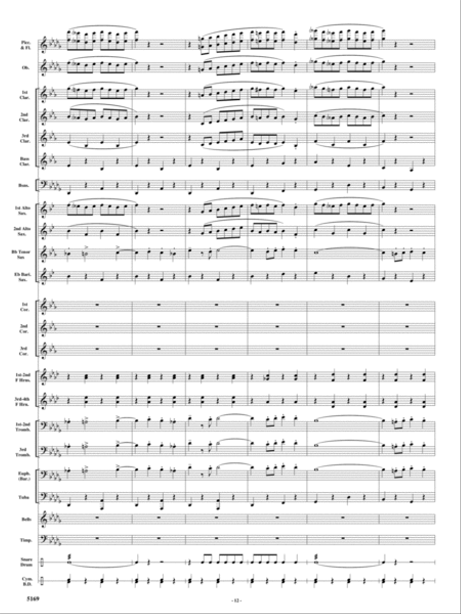 Rolling Thunder Concert Band scores gallery preview page 11