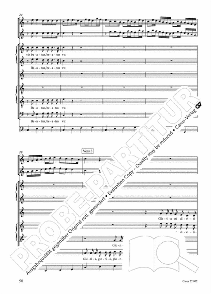 Salmi I (Selva morale e spirituale) Collection / Songbook scores gallery preview page 75