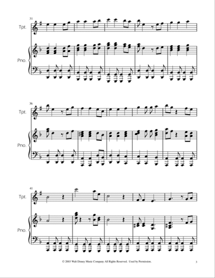 He's A Pirate B-Flat Trumpet scores gallery preview page 3